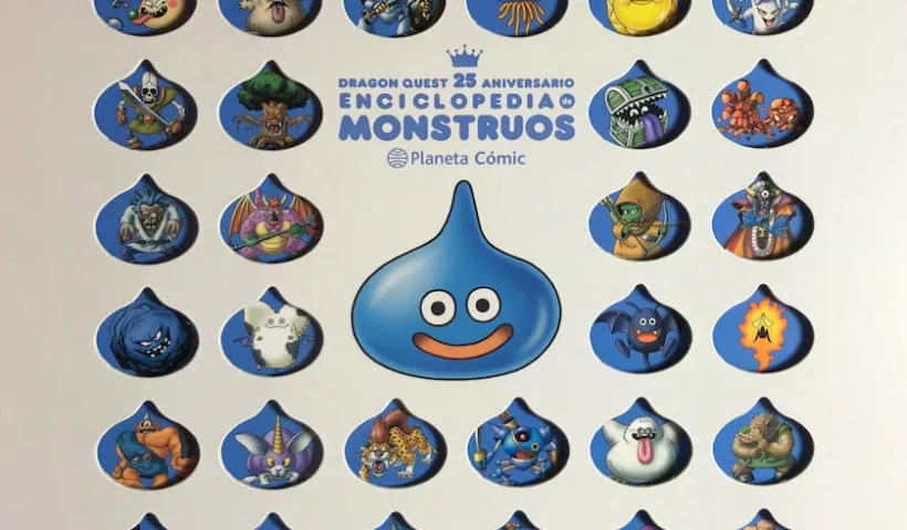 Detalle de la edición de Dragon Quest Enciclopedia de Monstruos de Planeta Cómic