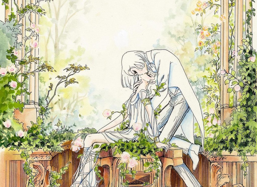 Ilustración de Keiko Takemiya (竹宮惠子) perteneciente a La balada del viento y los árboles (風と木の詩)