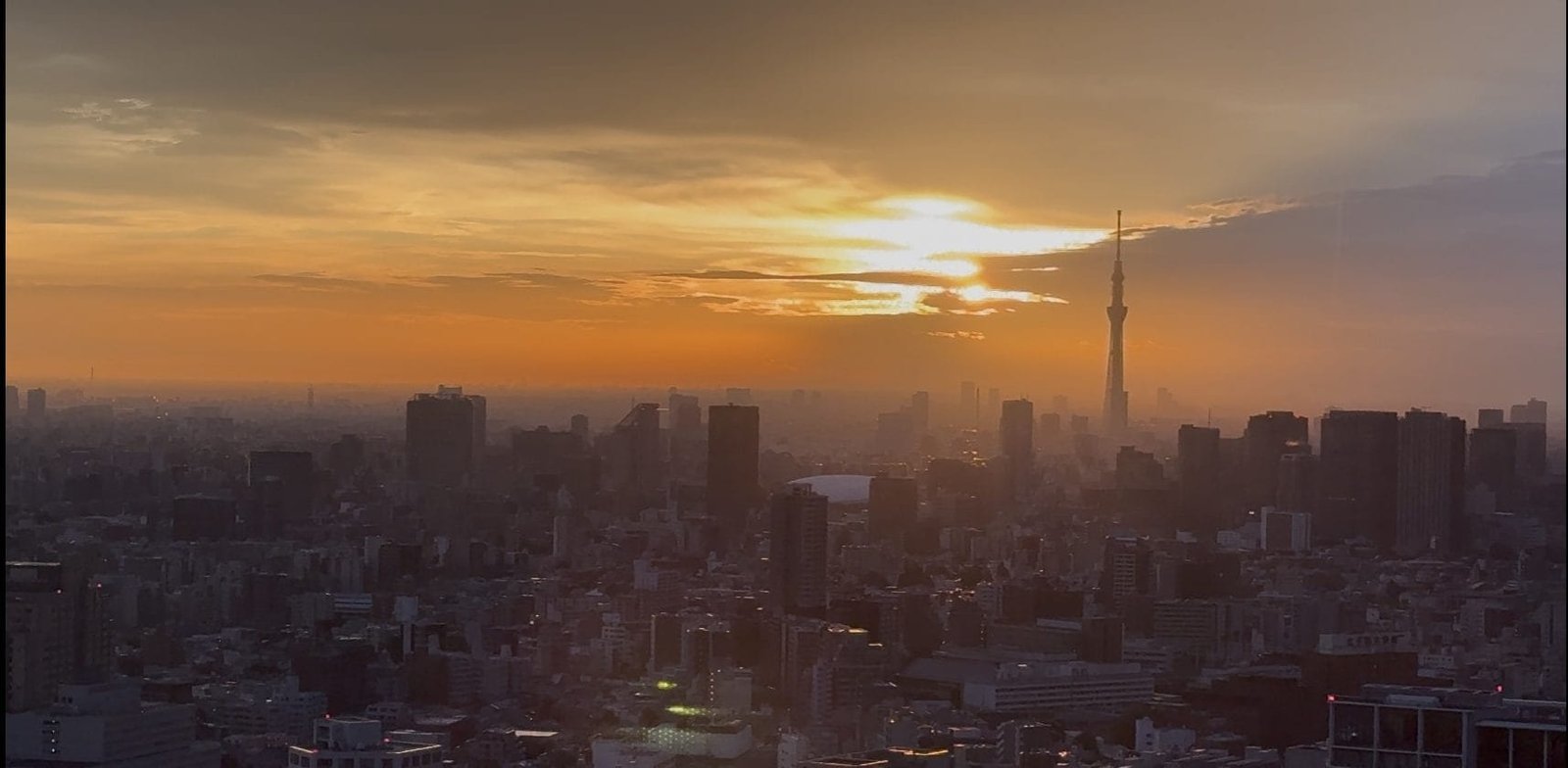 Tokio al atardecer con Tokyo Skytree