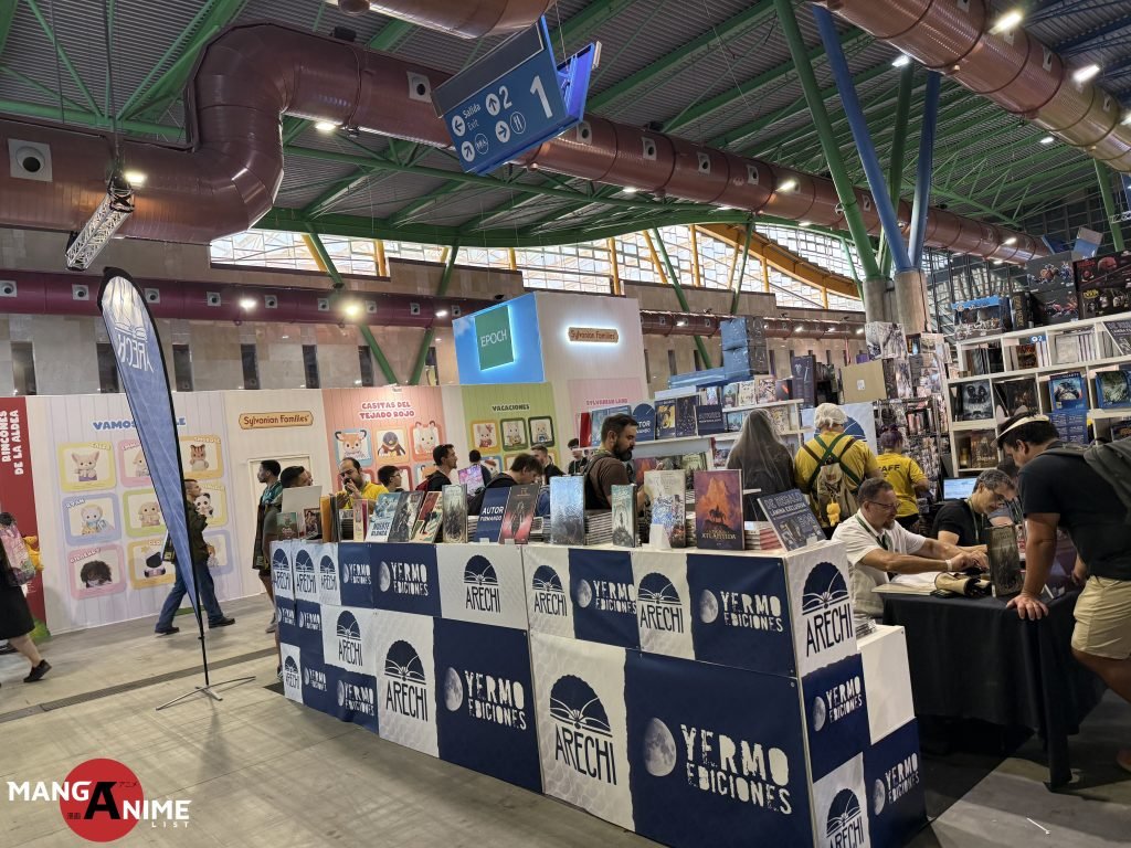 Stand de Arechi Manga y Yermo Ediciones en San Diego Comic-Con Málaga 2026