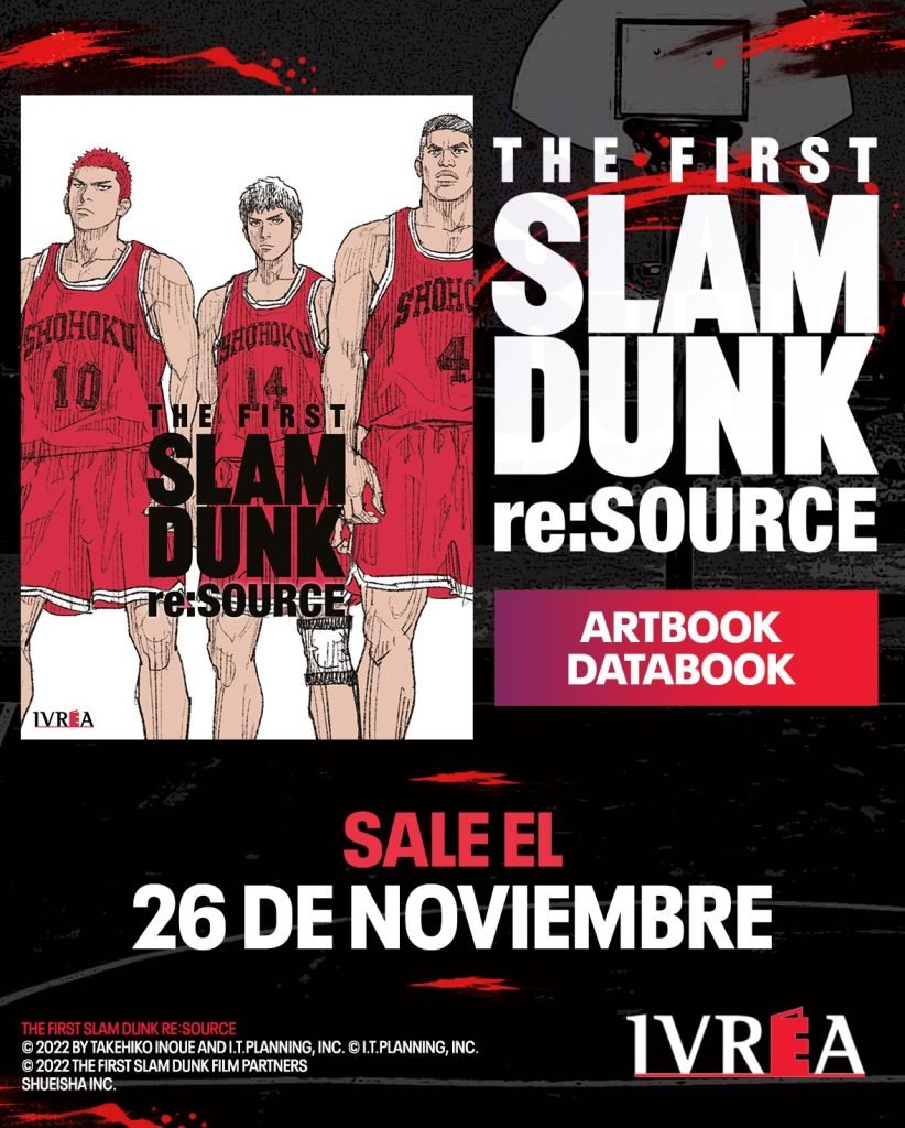 Portada de THE FIRST SLAM DUNK re:SOURCE, artbook de Takehiko Inoue publicado por Ivrea