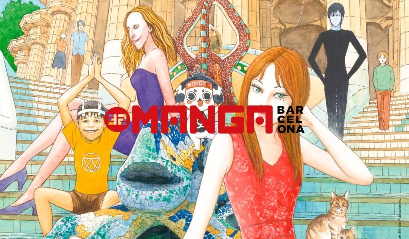 Cartel ilustrado del 32 Manga Barcelona 2026 con el logotipo del evento centrado