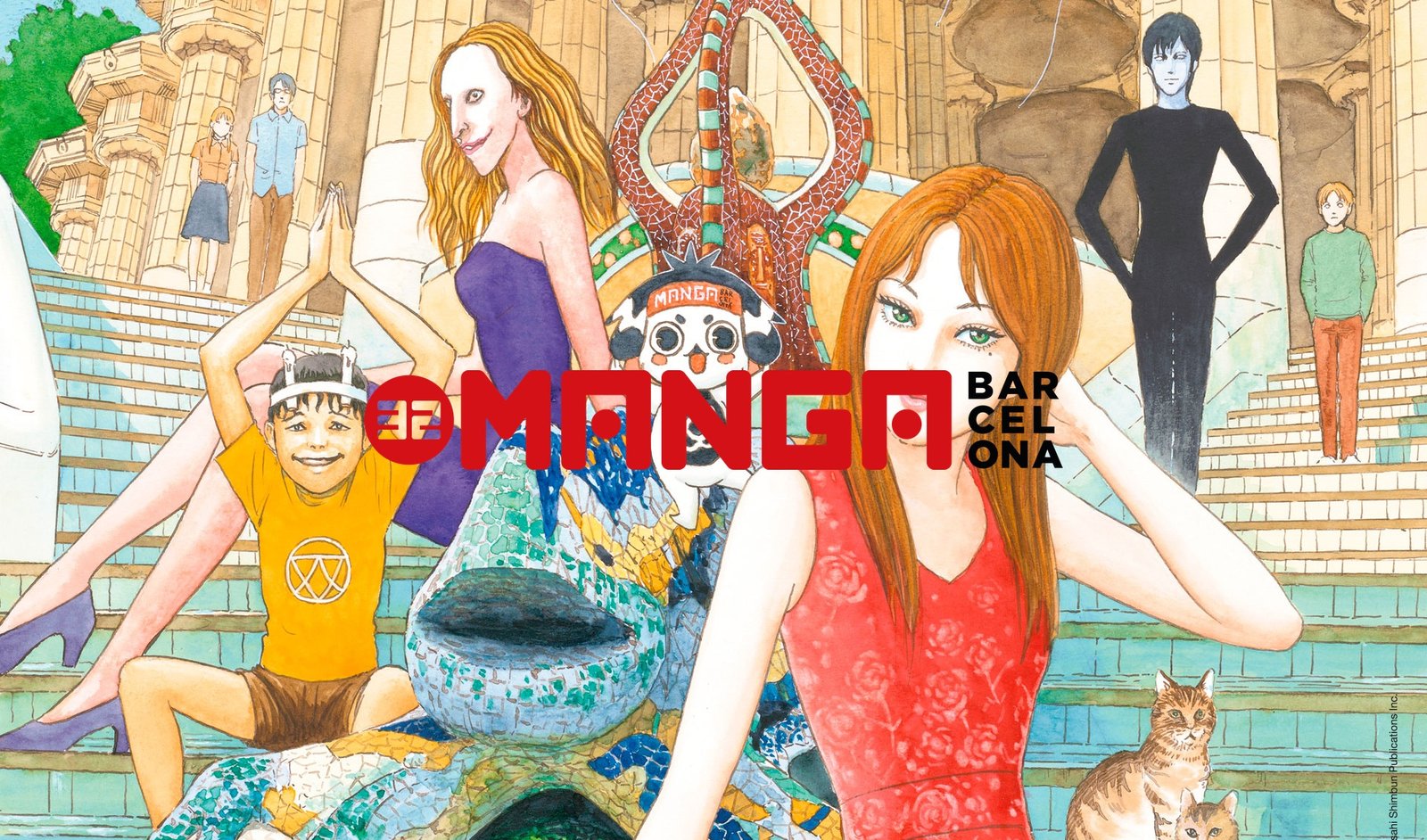Cartel ilustrado del 32 Manga Barcelona 2026 con el logotipo del evento centrado
