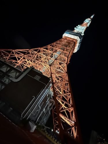 Torre de Tokio fotografiada de noche