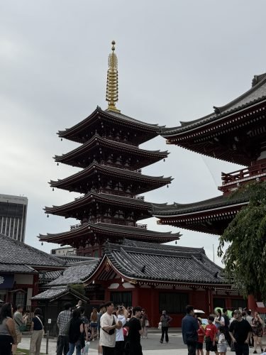 Pagoda de cinco pisos del templo Sensō-ji en Asakusa